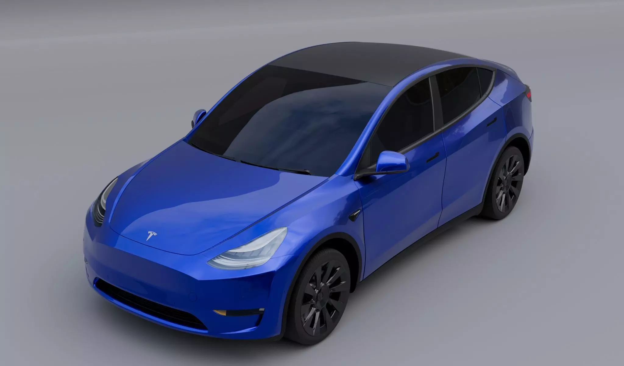 Tesla model y 2022 Low-poly 3D model_0