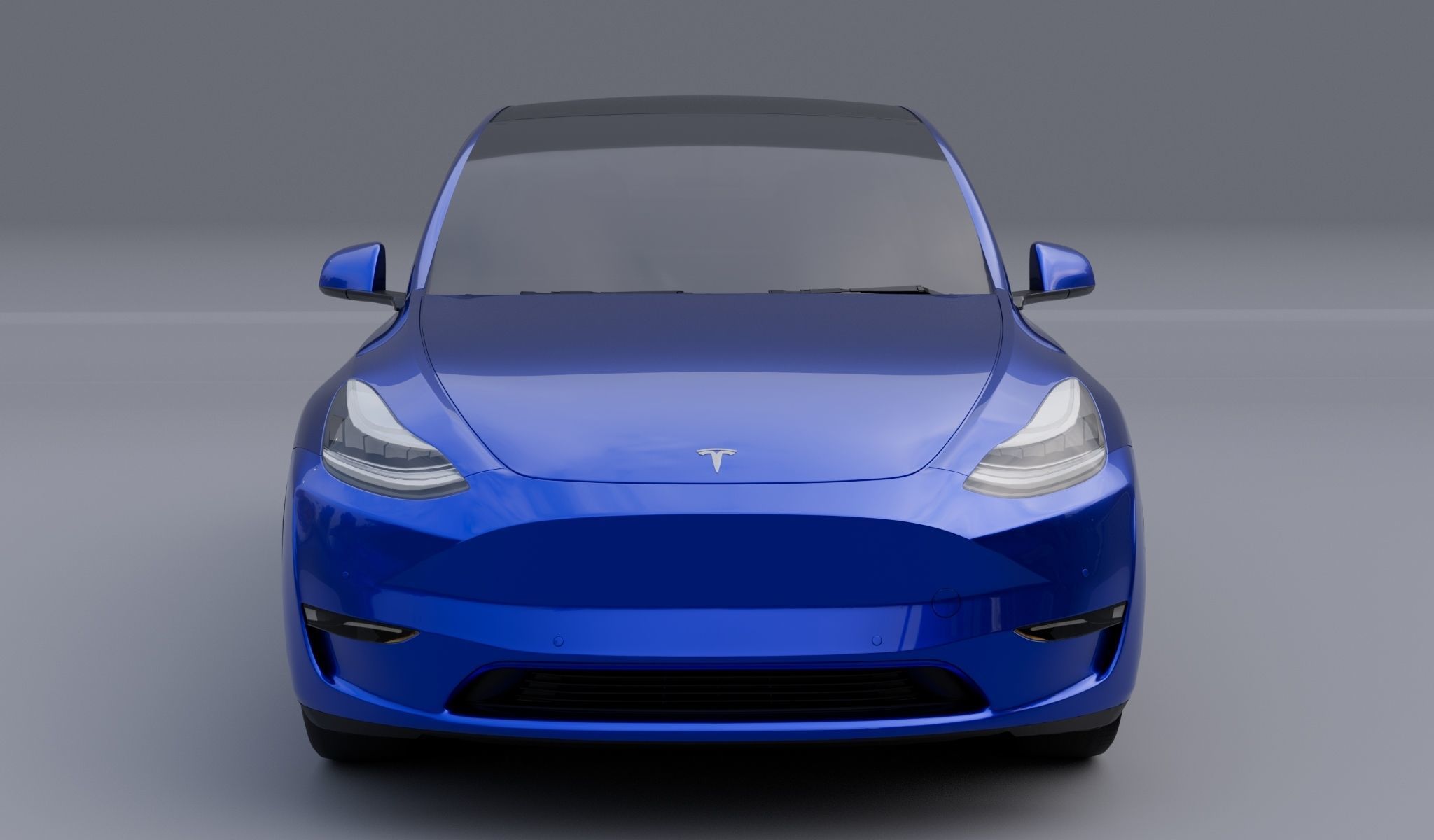 Tesla model y 2022 Low-poly 3D model_1