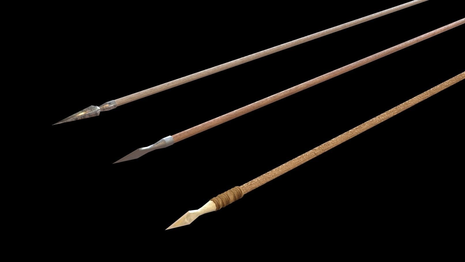 Medieval Arrows Pack - 44 Assets Low-poly 3D model_18