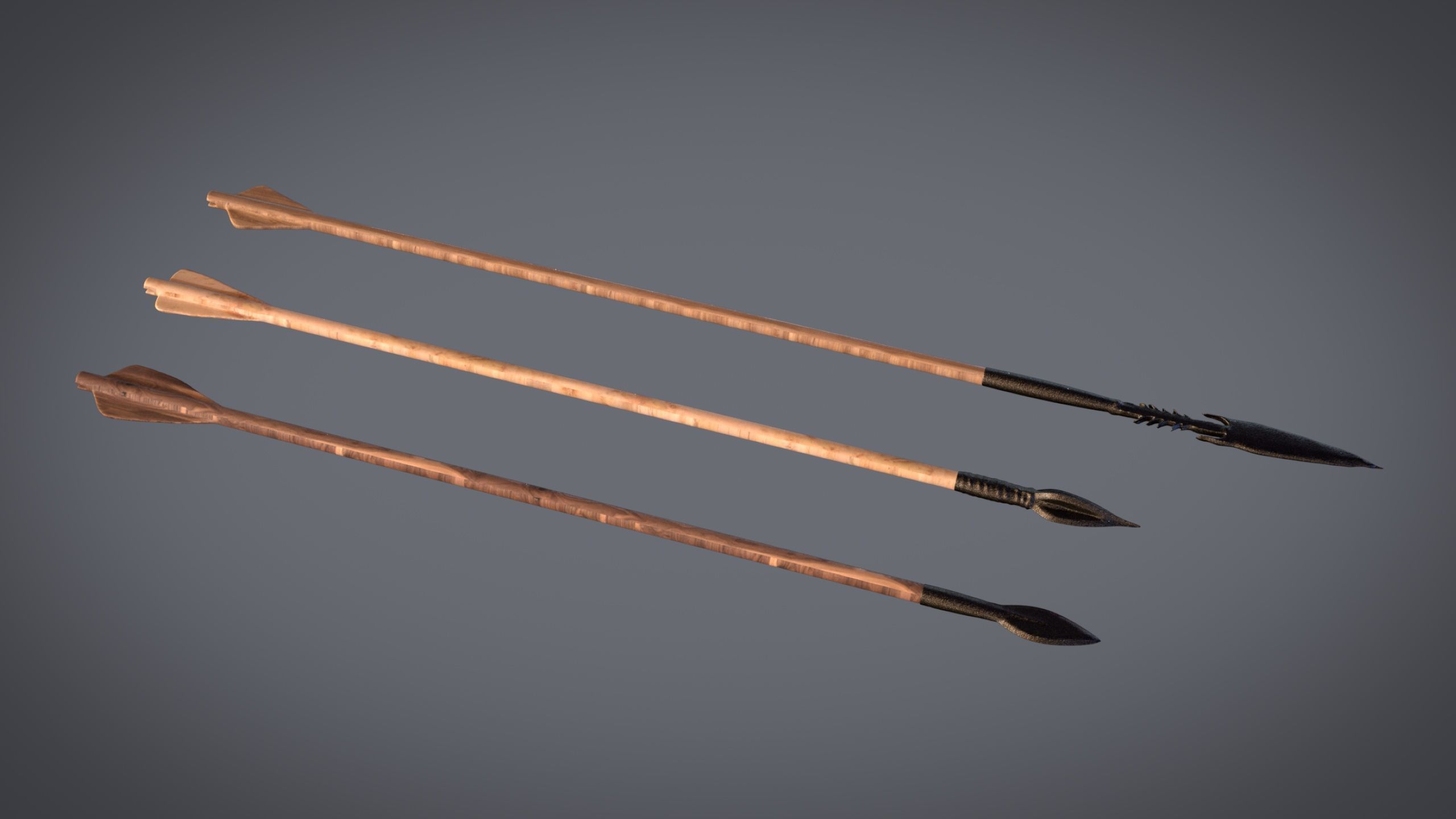 Medieval Arrows Pack - 44 Assets Low-poly 3D model_8