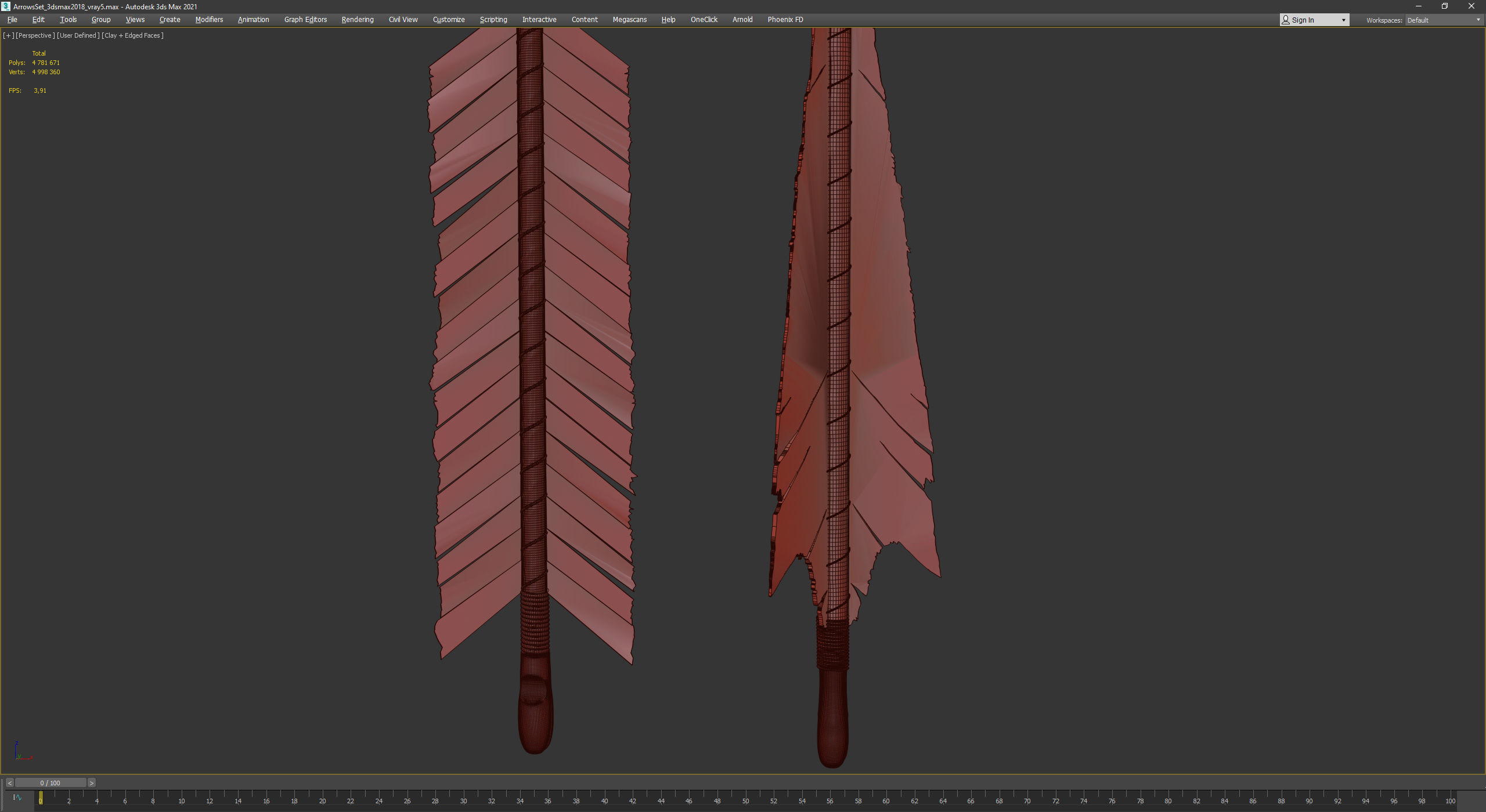 Medieval Arrows Pack - 44 Assets Low-poly 3D model_39