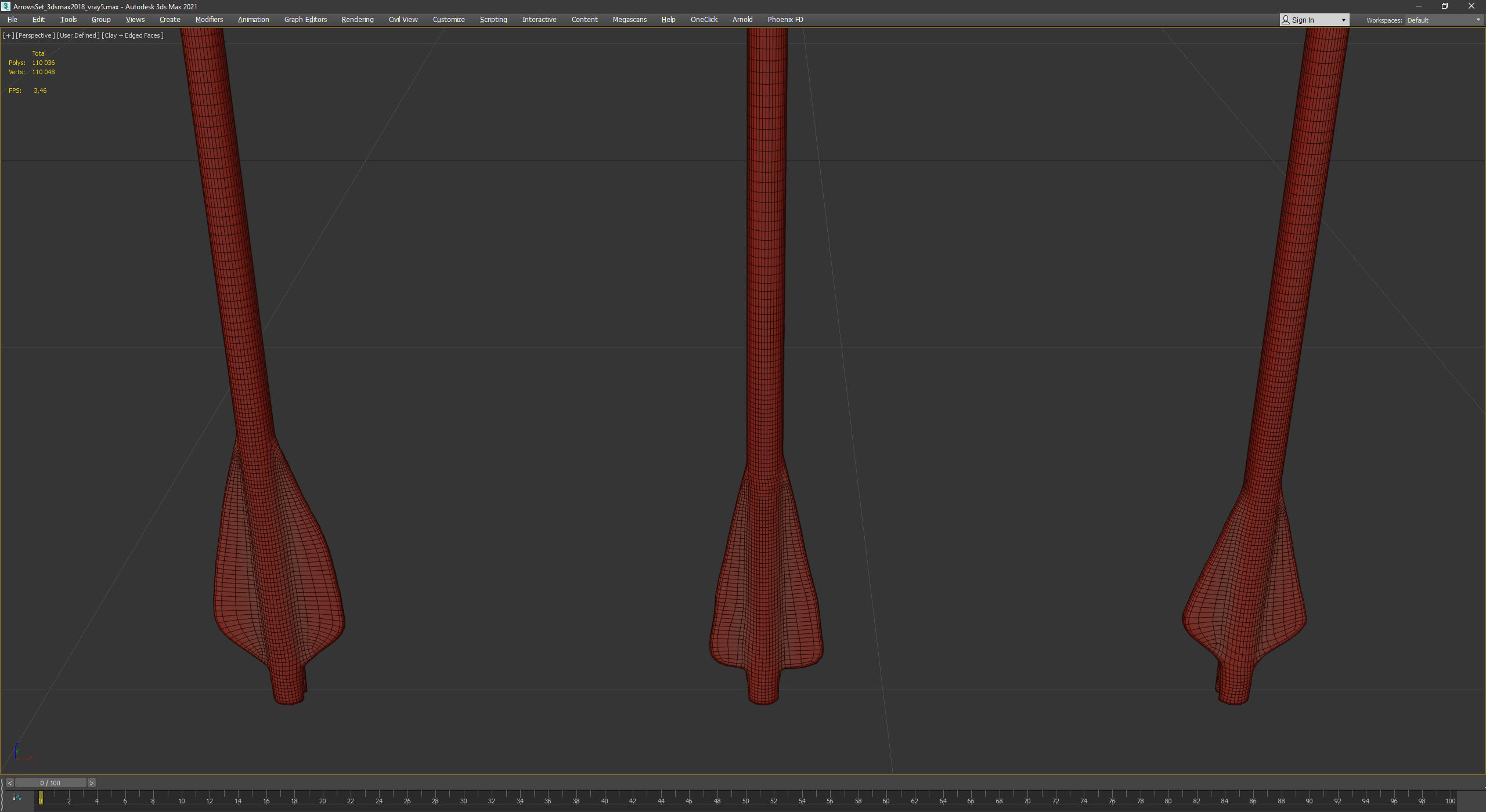 Medieval Arrows Pack - 44 Assets Low-poly 3D model_36