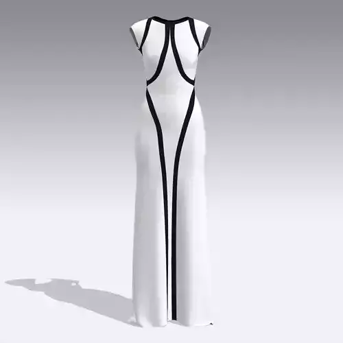 DRESS BLACK AND WHITE DRESS