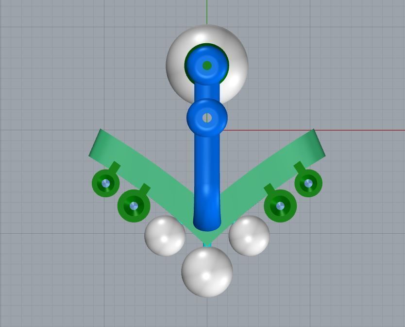 fashion CHAUMET earrings with pearls Bee My Love 3D print model_7