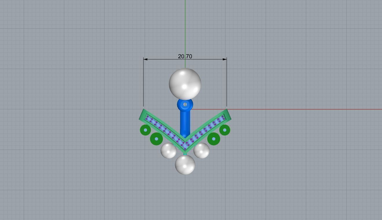 fashion CHAUMET earrings with pearls Bee My Love 3D print model_3