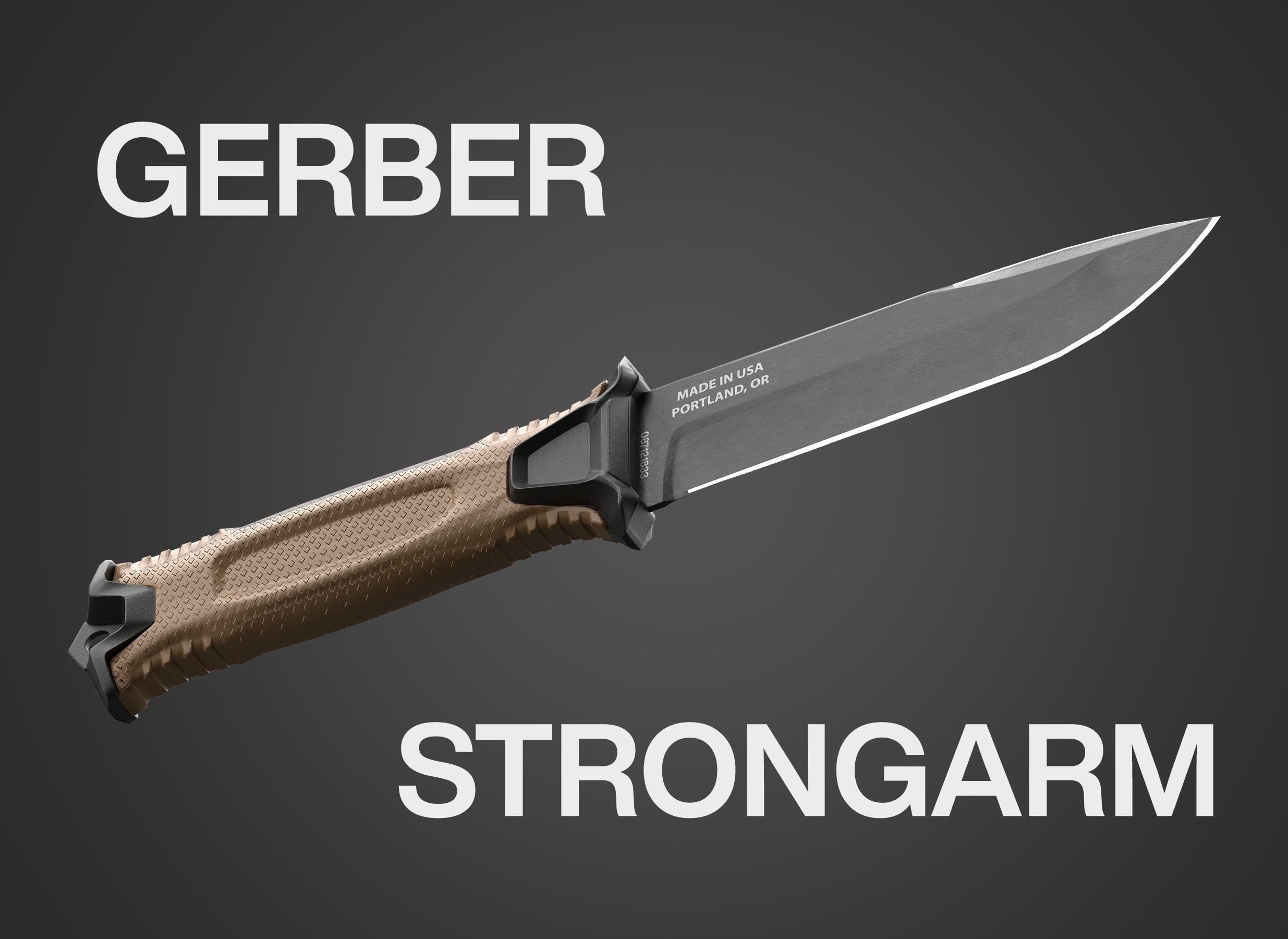 Gerber Strongarm Survival Knife Low-poly 3D model