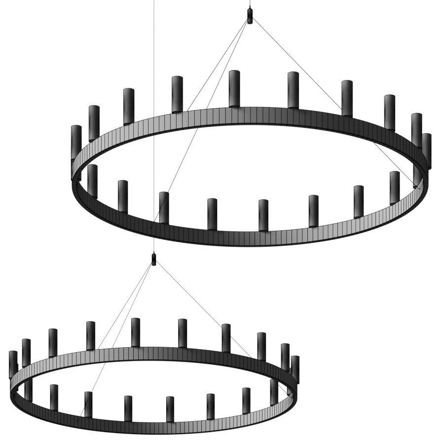 FontanaArte CHANDELIER 3D model_1