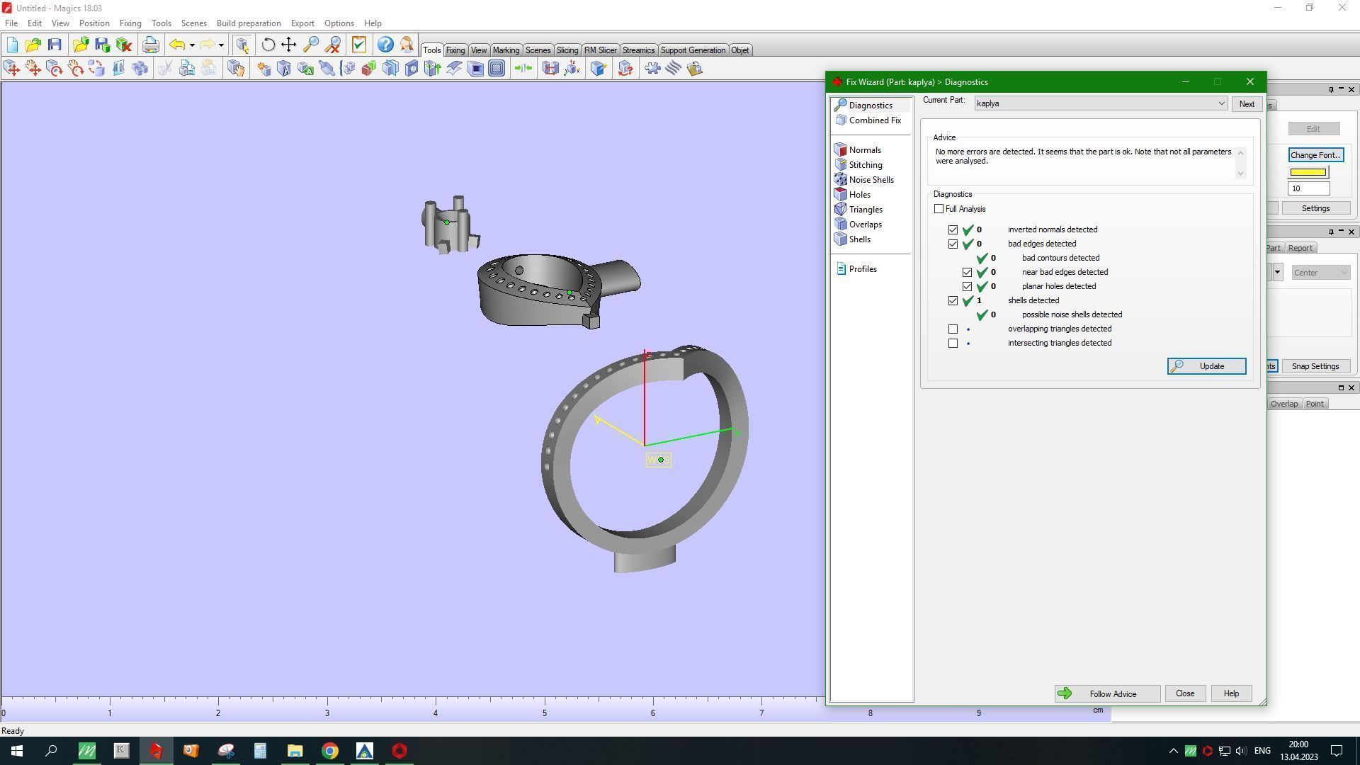 Chaumet ring with pearl 3D print model_10