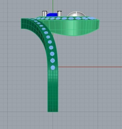 Chaumet ring with pearl 3D print model_5