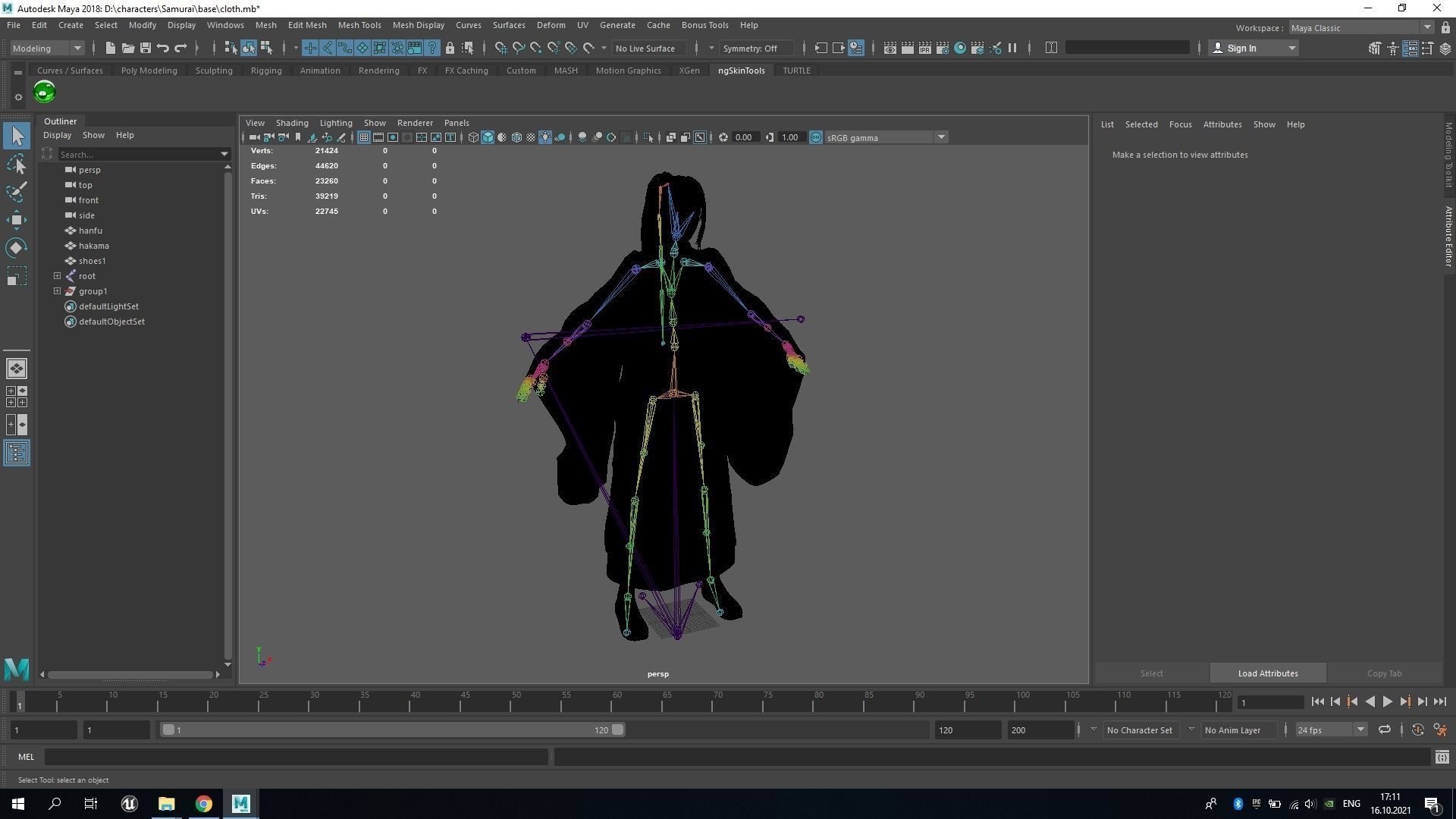 Chinese Adept Warrior - Game Ready Low-poly 3D model_15