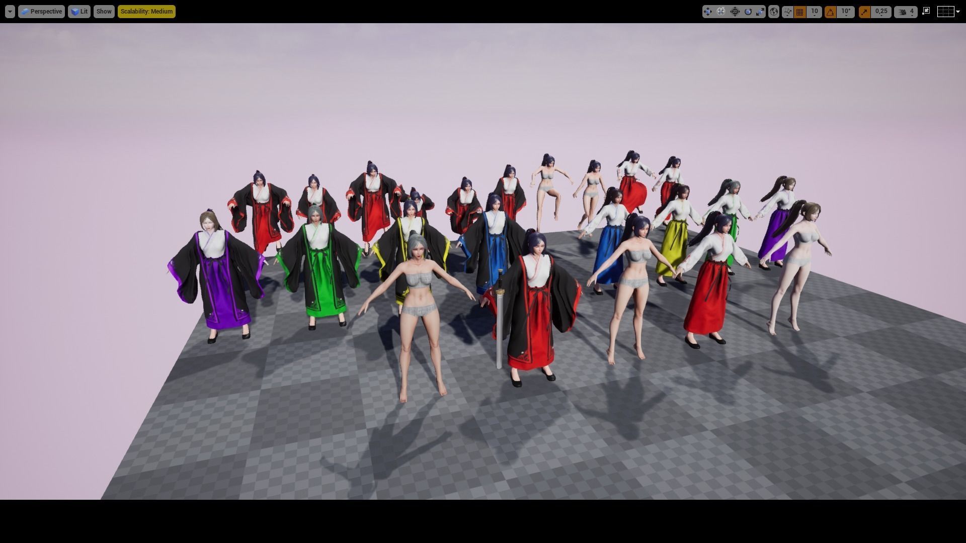 Chinese Adept Warrior - Game Ready Low-poly 3D model_18