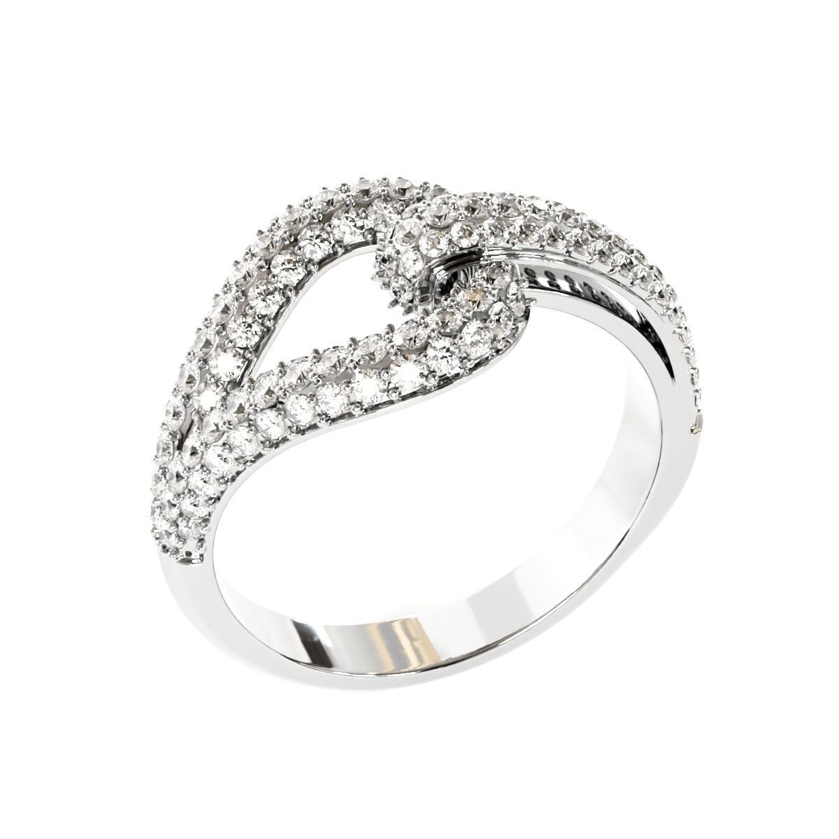 elegant fancy ring  3D print model_9