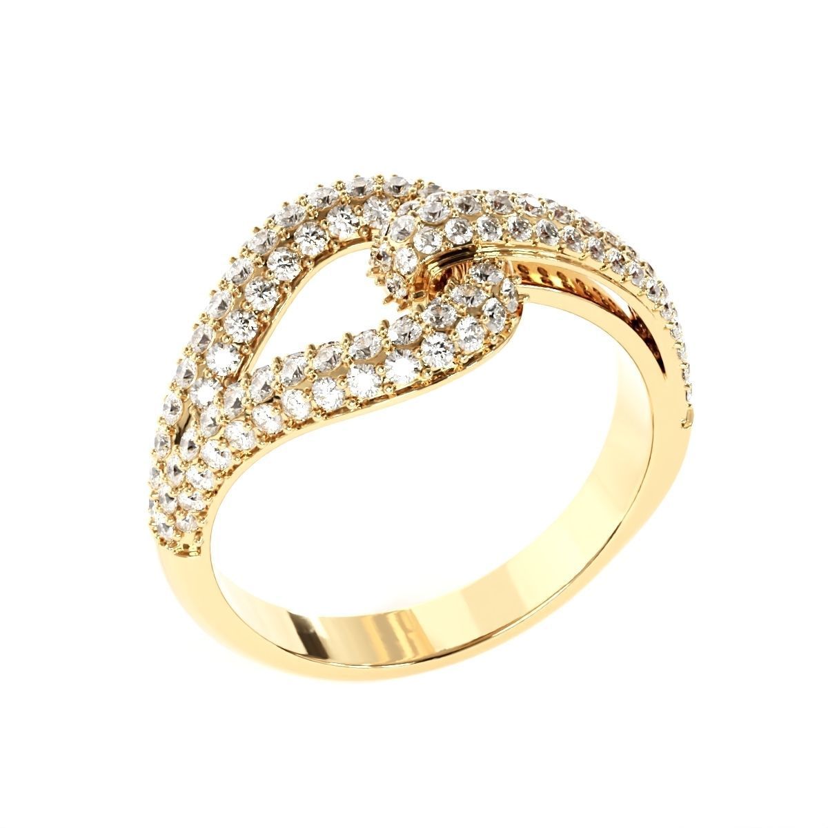 elegant fancy ring  3D print model_2