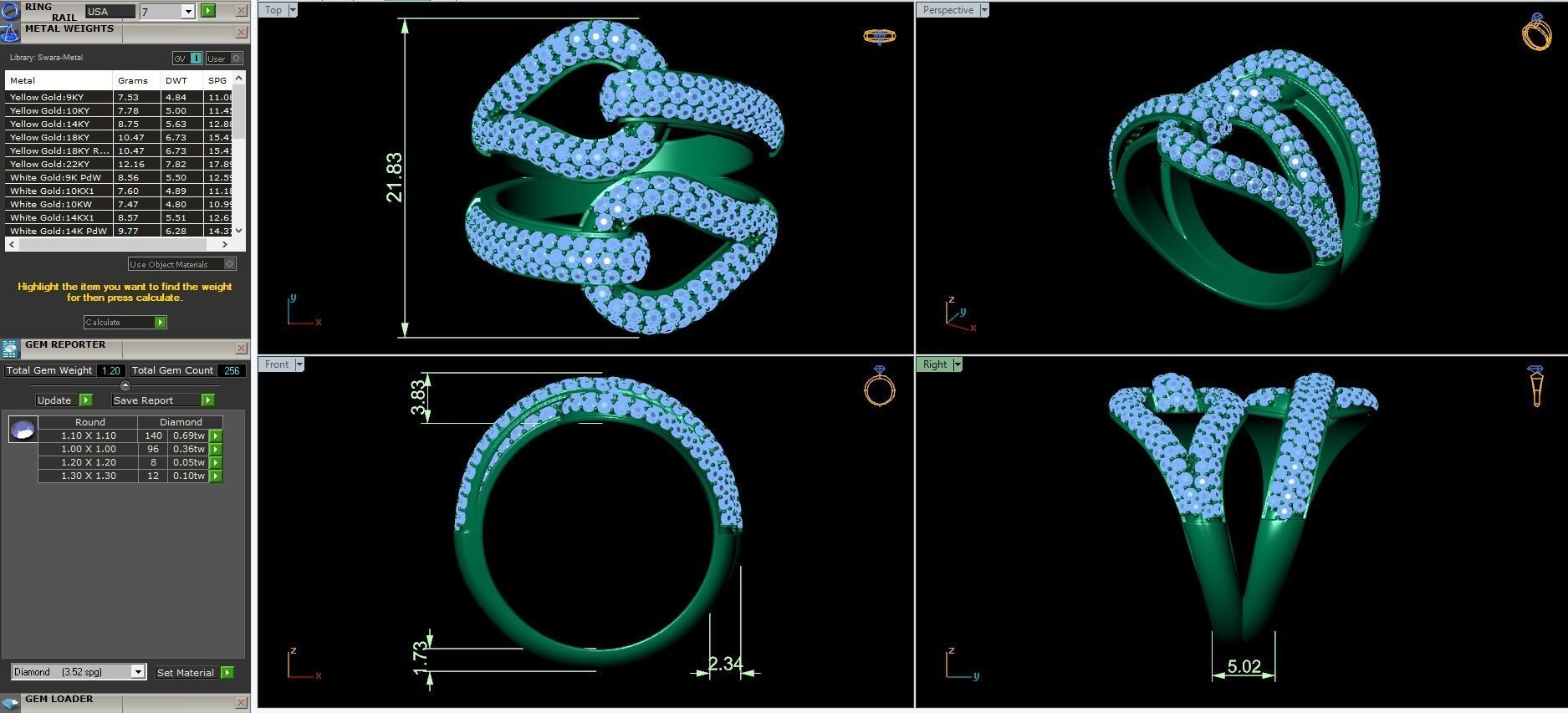 fancy ring 3D print model_3