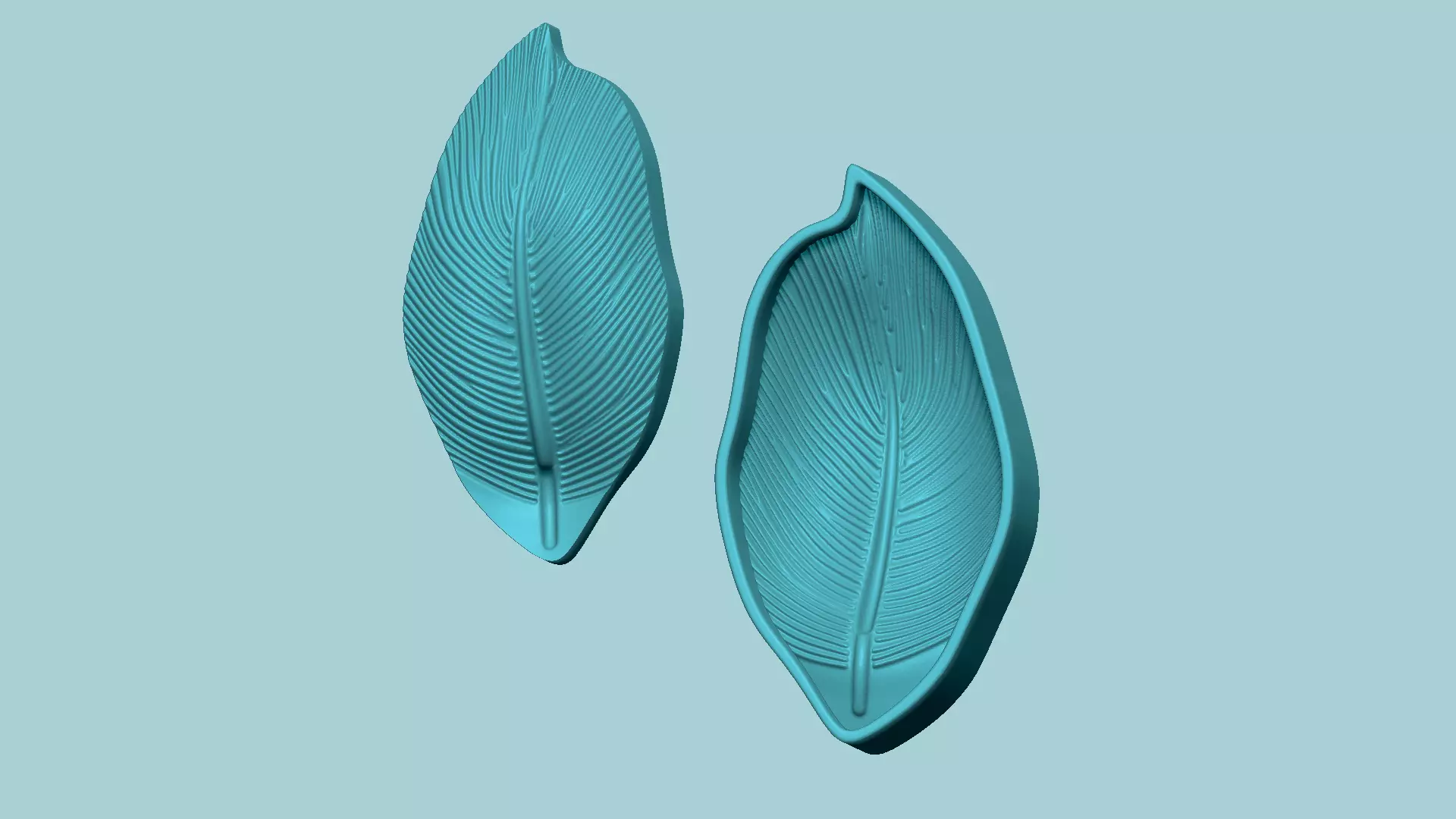 Peace Lily Leaf 2 - Molding Arrangement EVA Foam Craft 3D print model_0