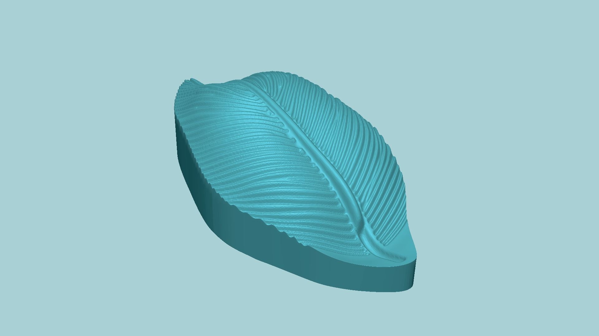 Peace Lily Leaf 2 - Molding Arrangement EVA Foam Craft 3D print model_6