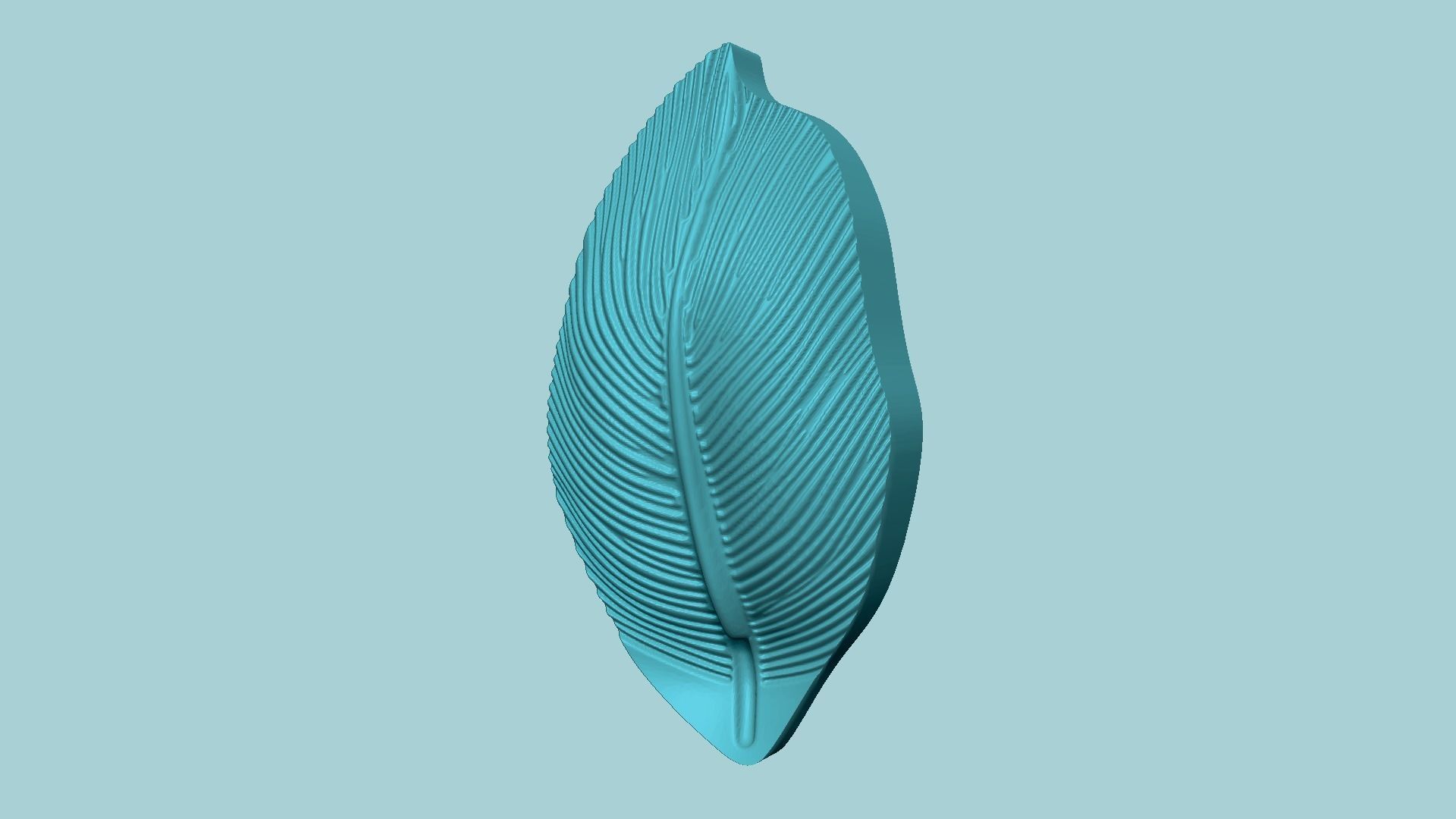 Peace Lily Leaf 2 - Molding Arrangement EVA Foam Craft 3D print model_3