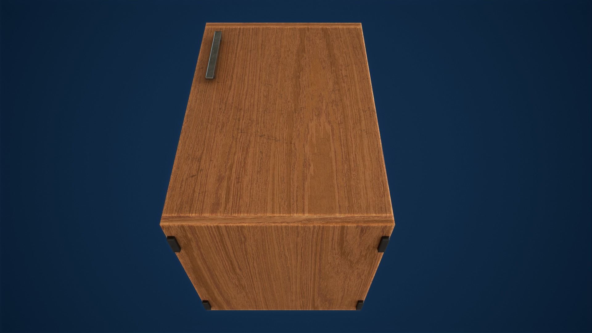 Old simple nightstand Free low-poly 3D model_5