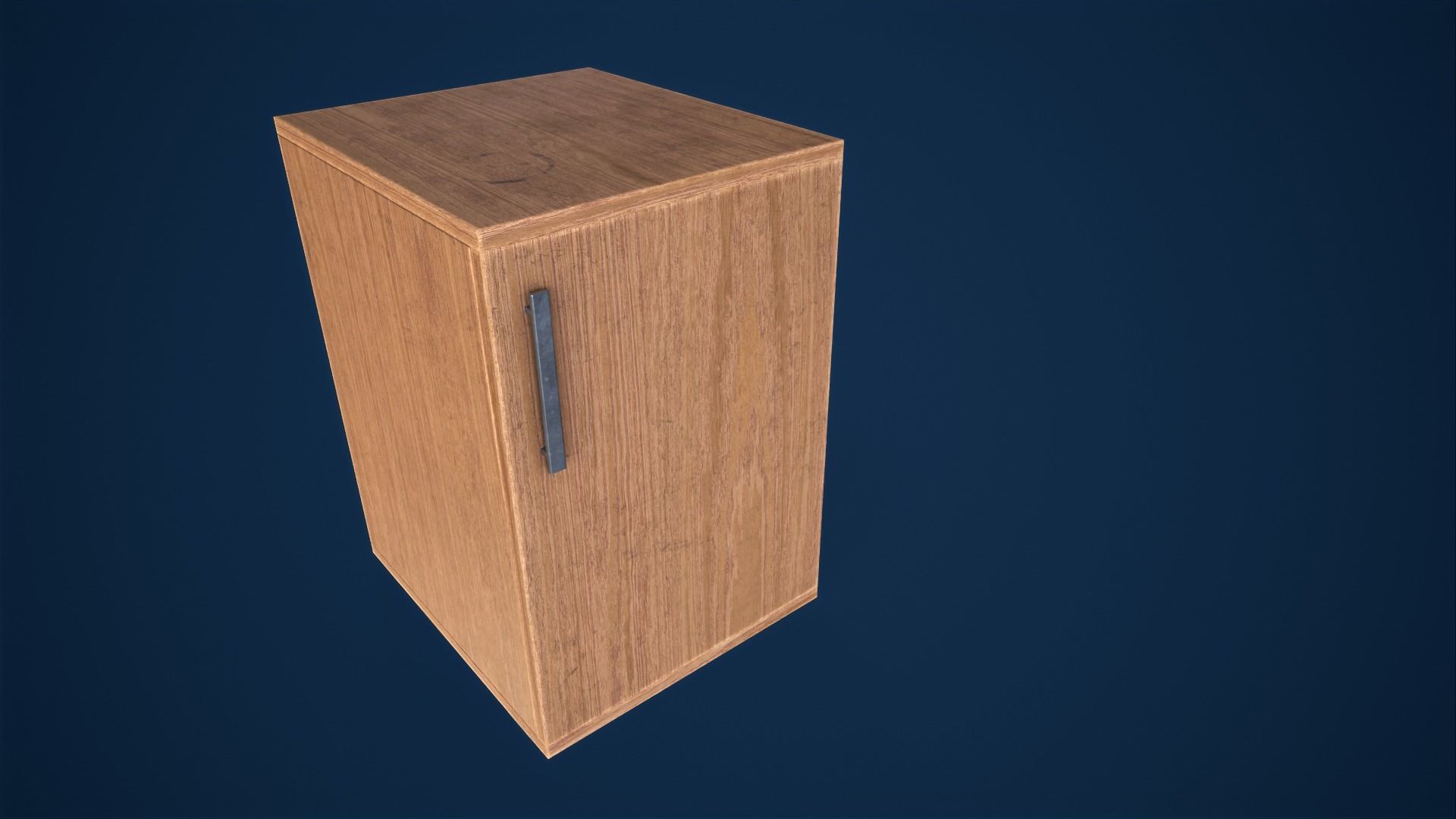 Old simple nightstand Free low-poly 3D model_3