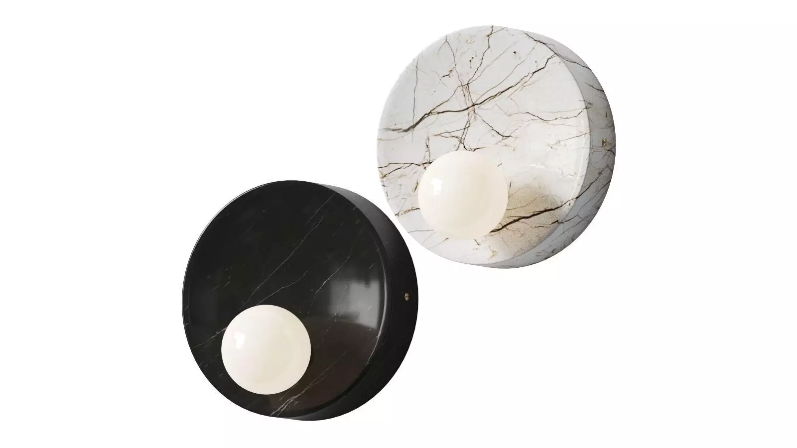 CB2 - SLOPE MARBLE SCONCE 3D model_0