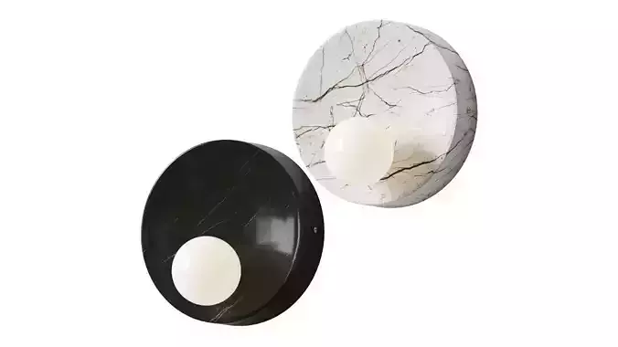 CB2 - SLOPE MARBLE SCONCE 3D model