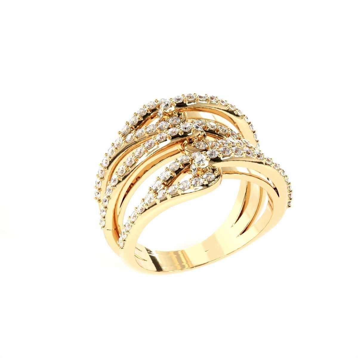 elegant fancy ring 3D print model_2