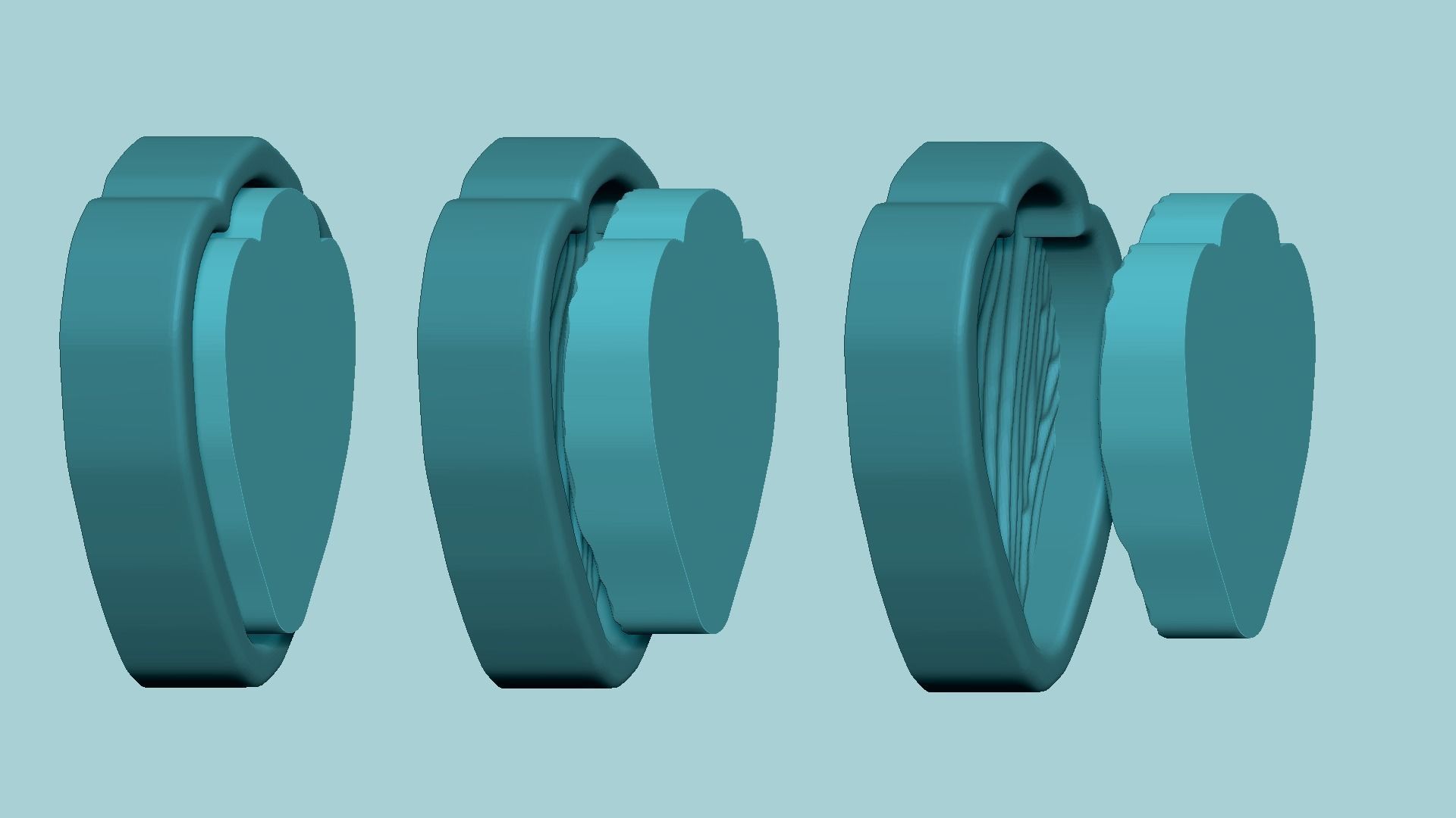 Scratched Daisy Petal - Molding Arrangement EVA Foam Craft 3D print model_13