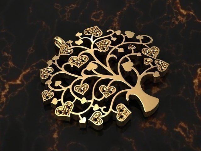 life Tree Pendant 3D print model