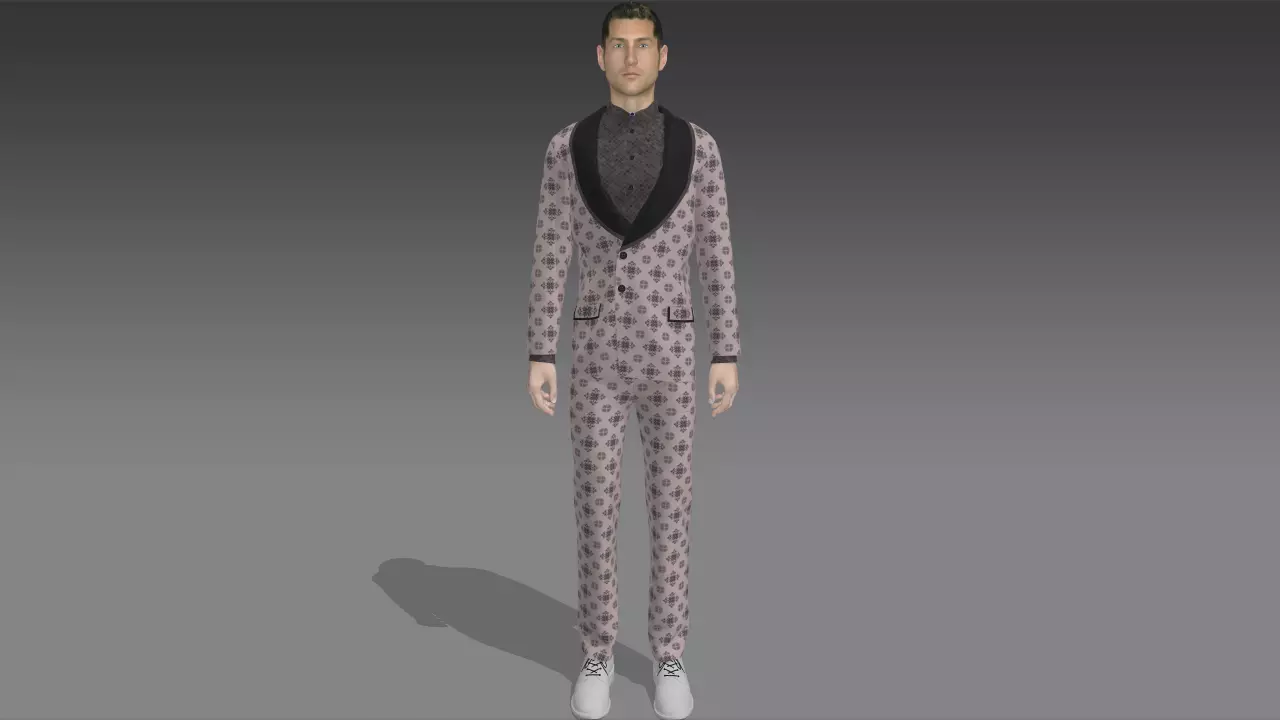 Men Suit Free 3D model