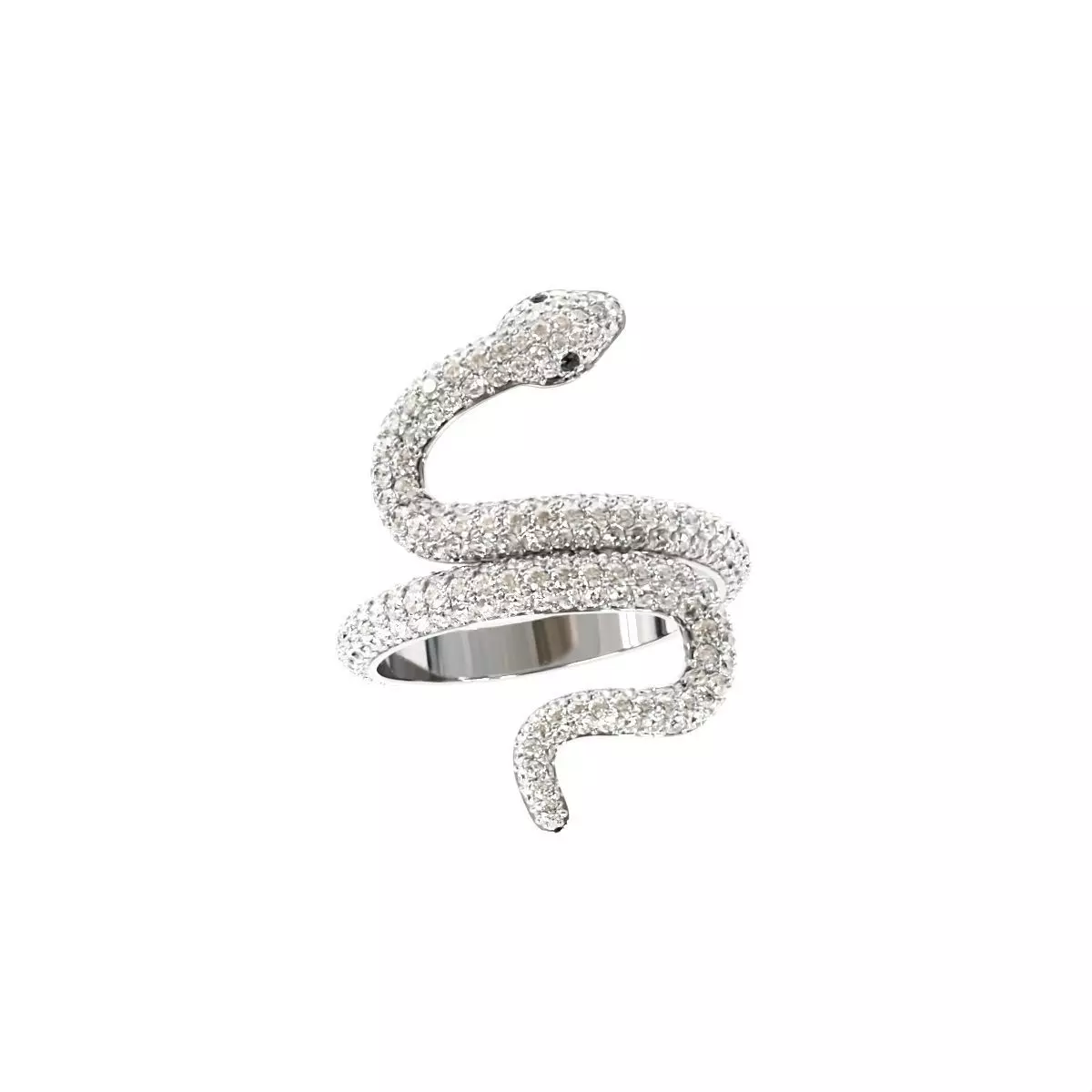 Diamond snake ring-2 3D print model_0