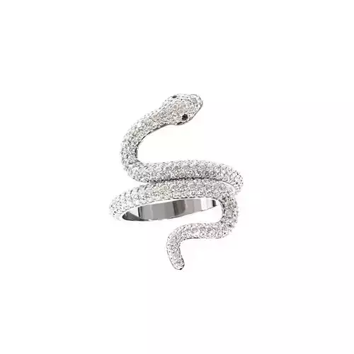Diamond snake ring-2