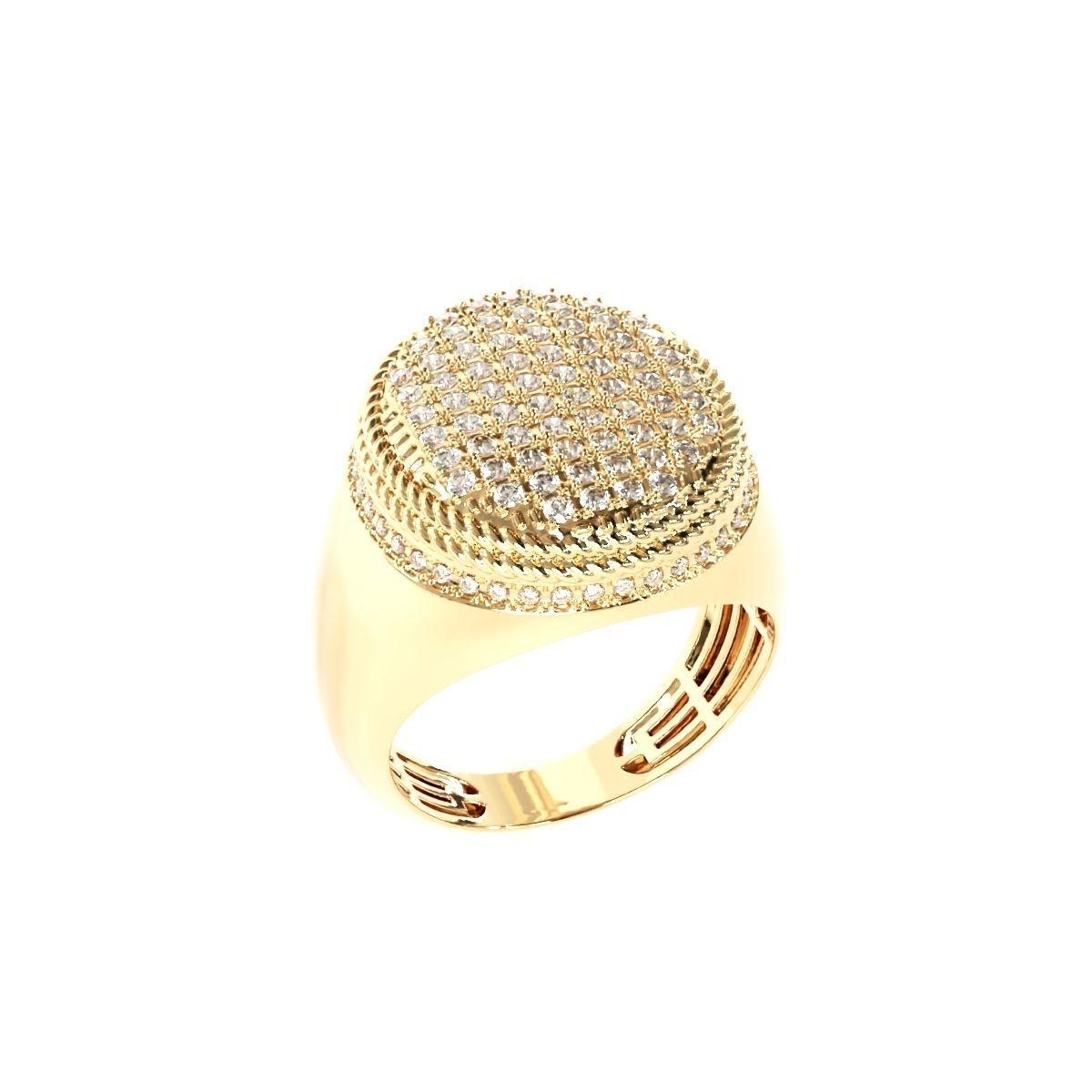 Fancy mens ring 3D print model_9