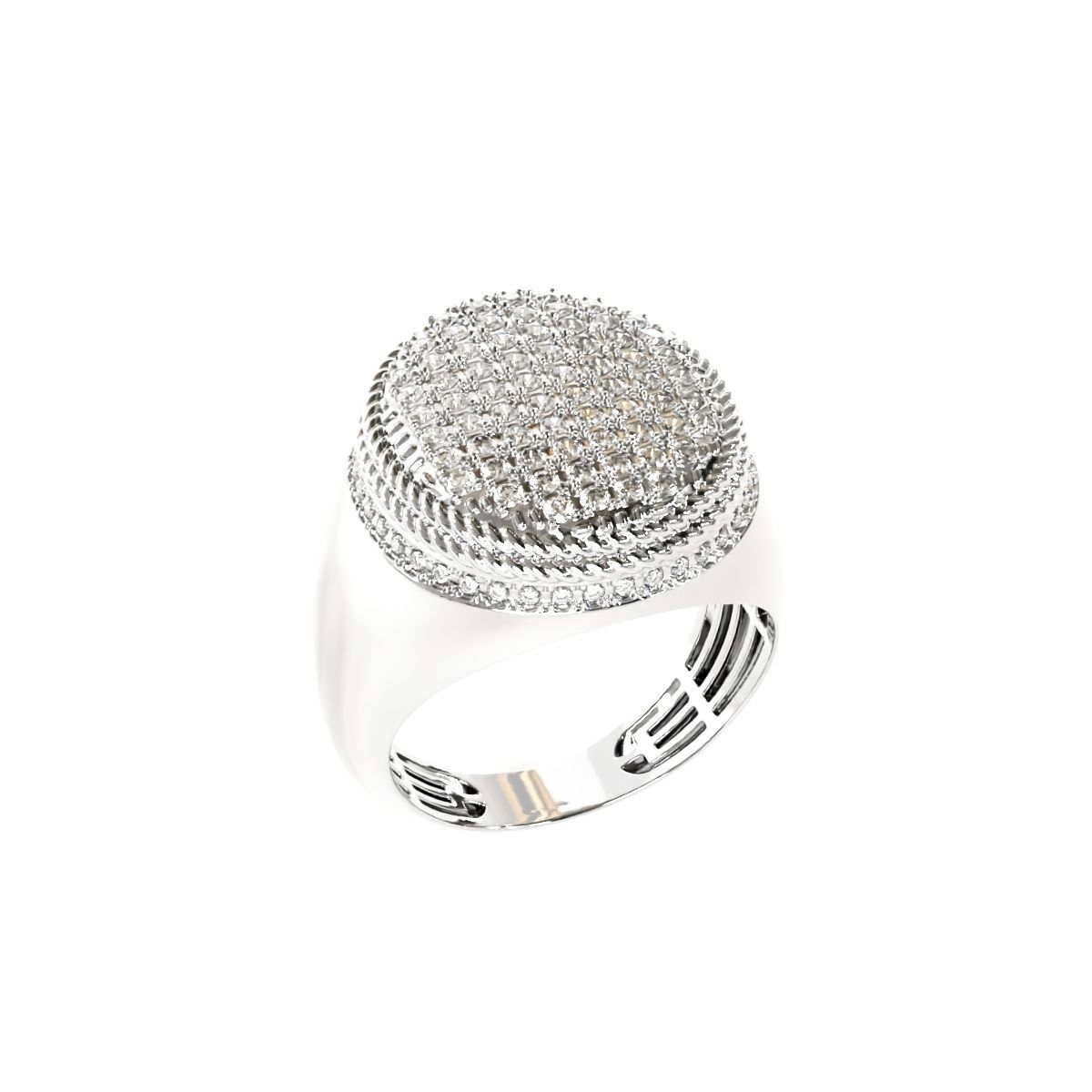 Fancy mens ring 3D print model_2