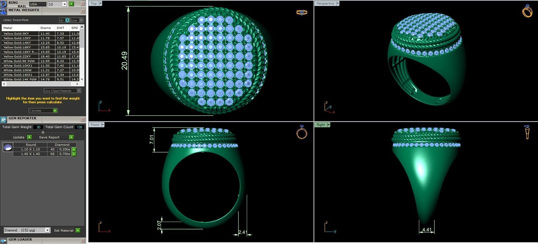 Fancy mens ring 3D print model_3