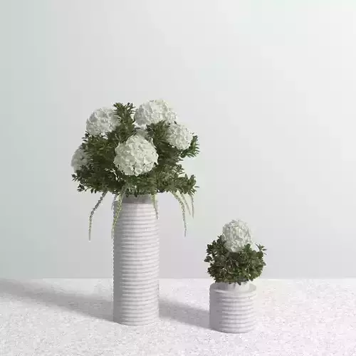 Decorative Hydrangeas vase set