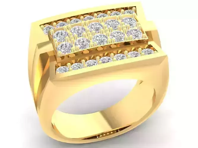 korea diamond men ring 2836