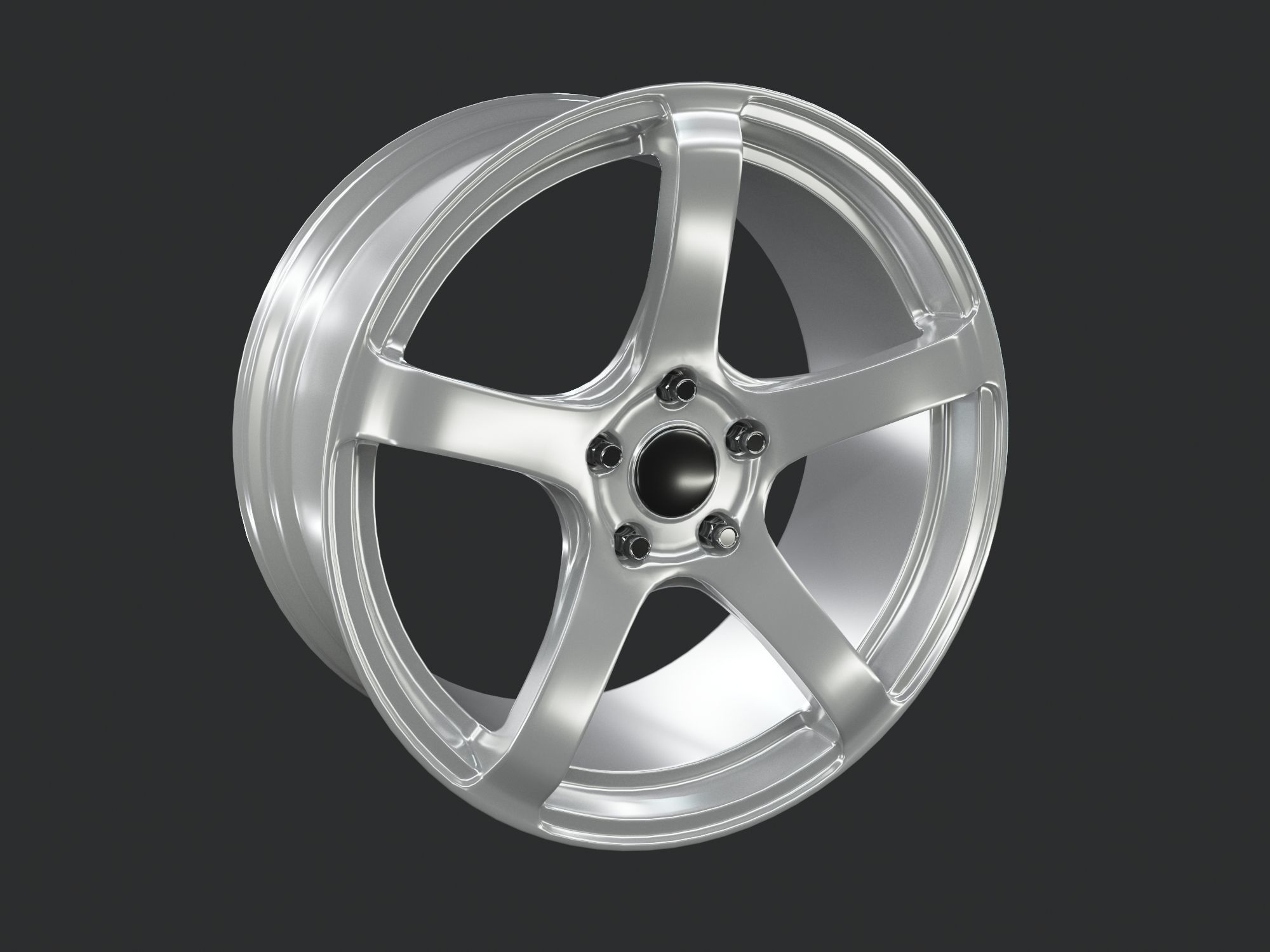 Enkei KOJIN Low-poly 3D model_10