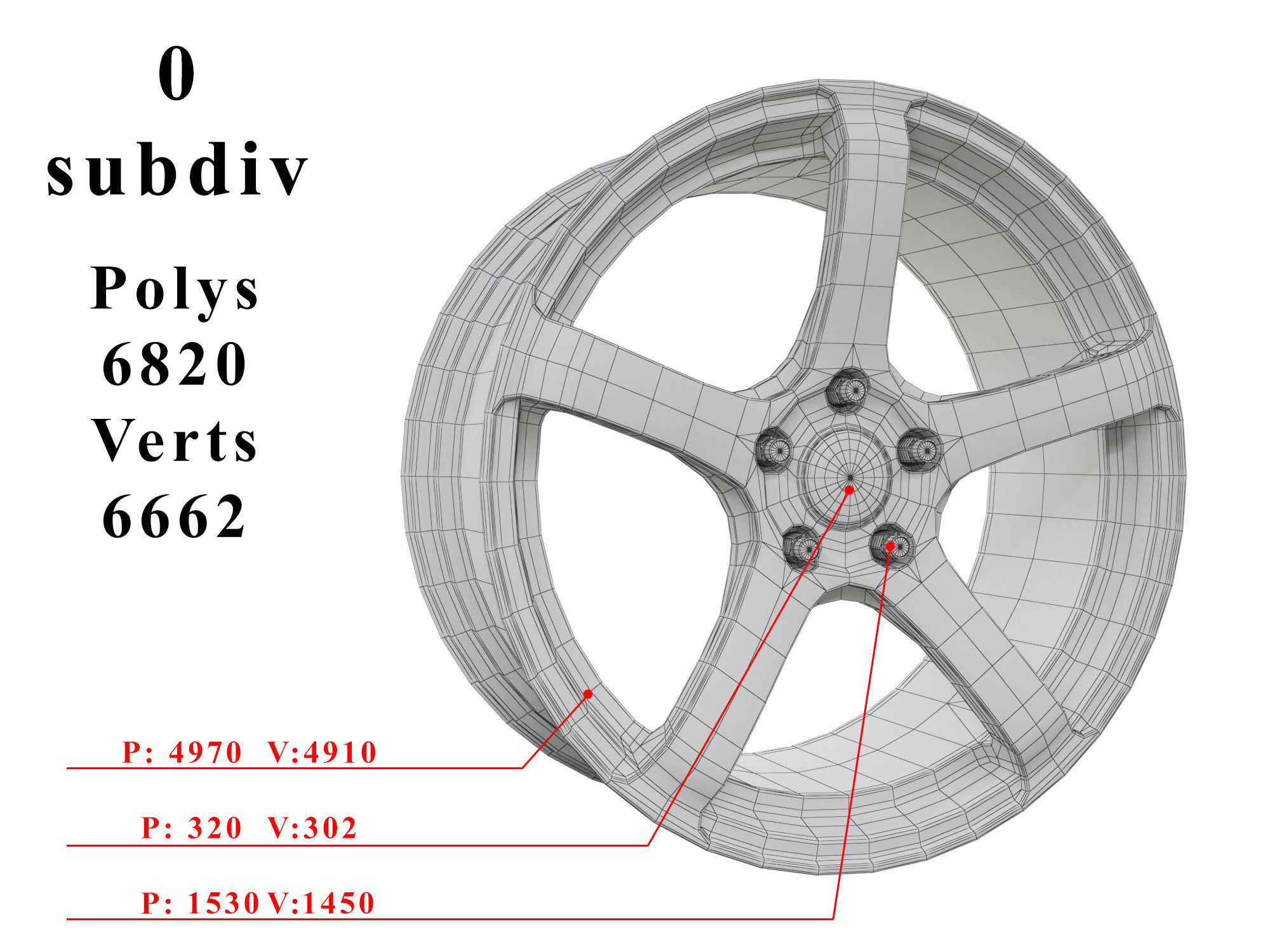 Enkei KOJIN Low-poly 3D model_6