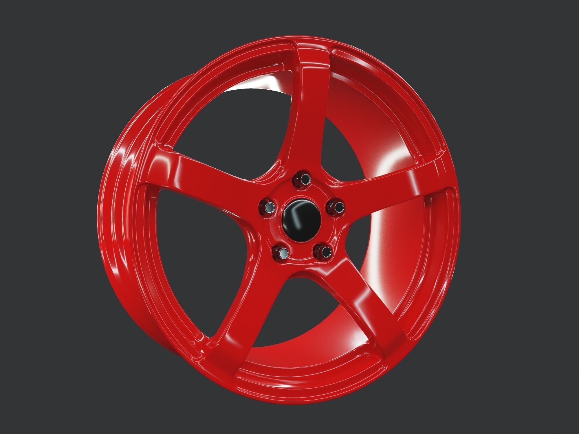 Enkei KOJIN Low-poly 3D model_13