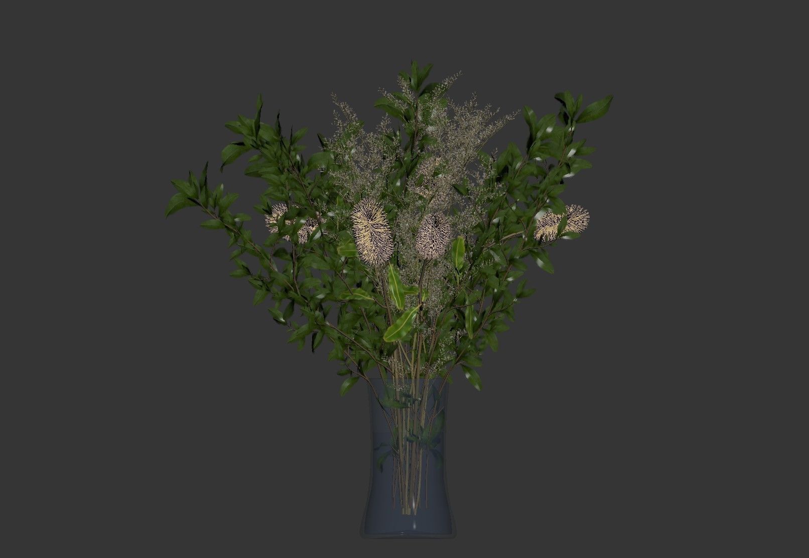 Rustic Bouquet Set 3D model_5