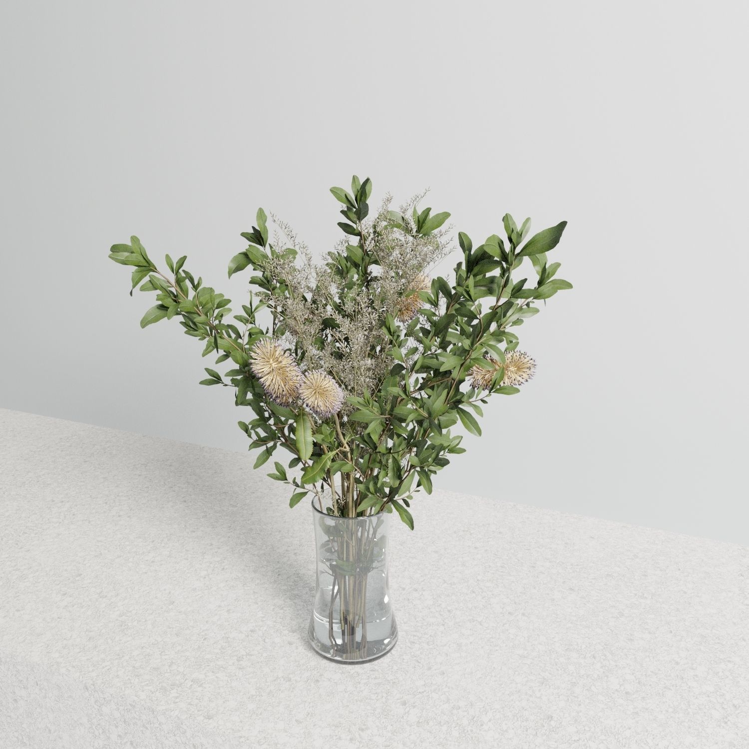 Rustic Bouquet Set 3D model_3