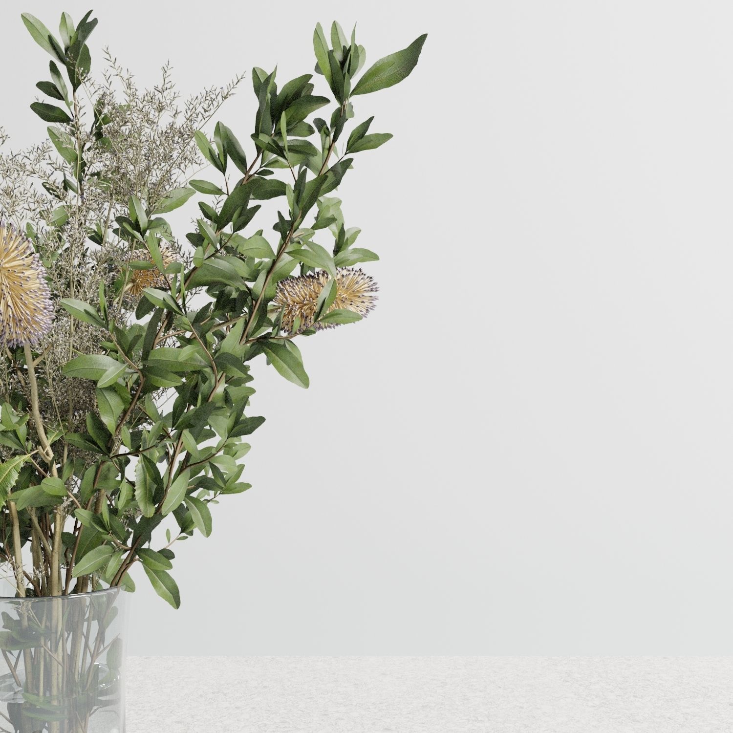 Rustic Bouquet Set 3D model_1