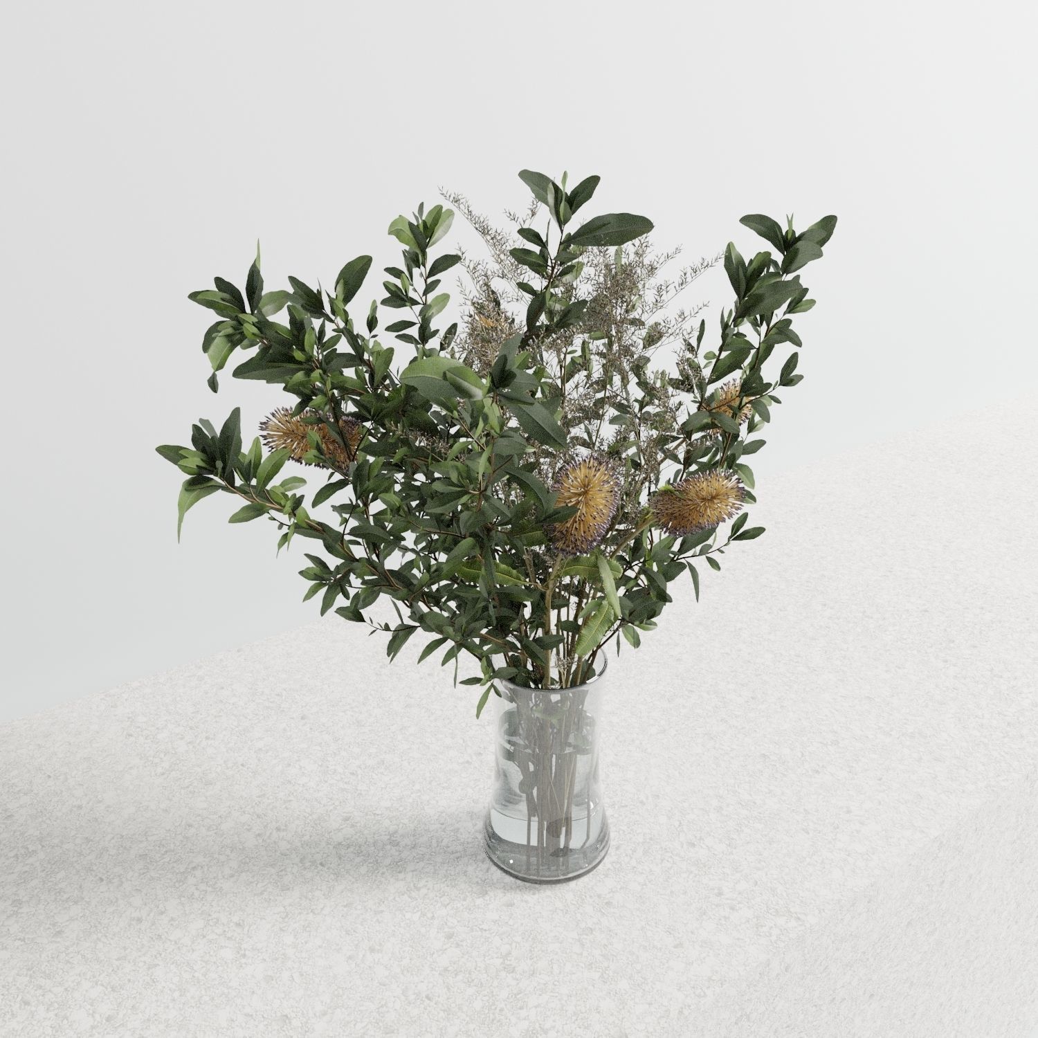 Rustic Bouquet Set 3D model_2