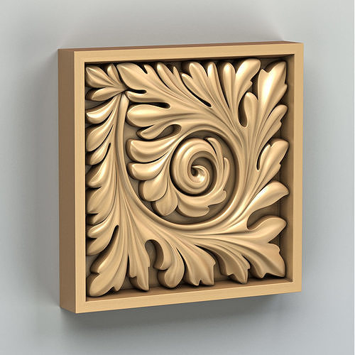 Square rosette 018 3D model