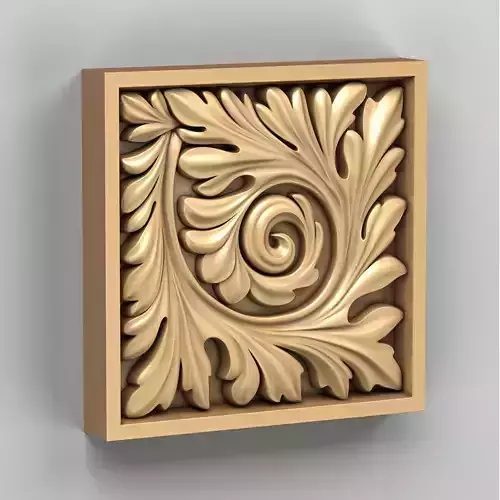 Square rosette 018 3D model