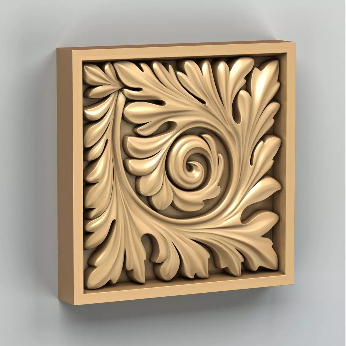 Square rosette 018 3D model_0