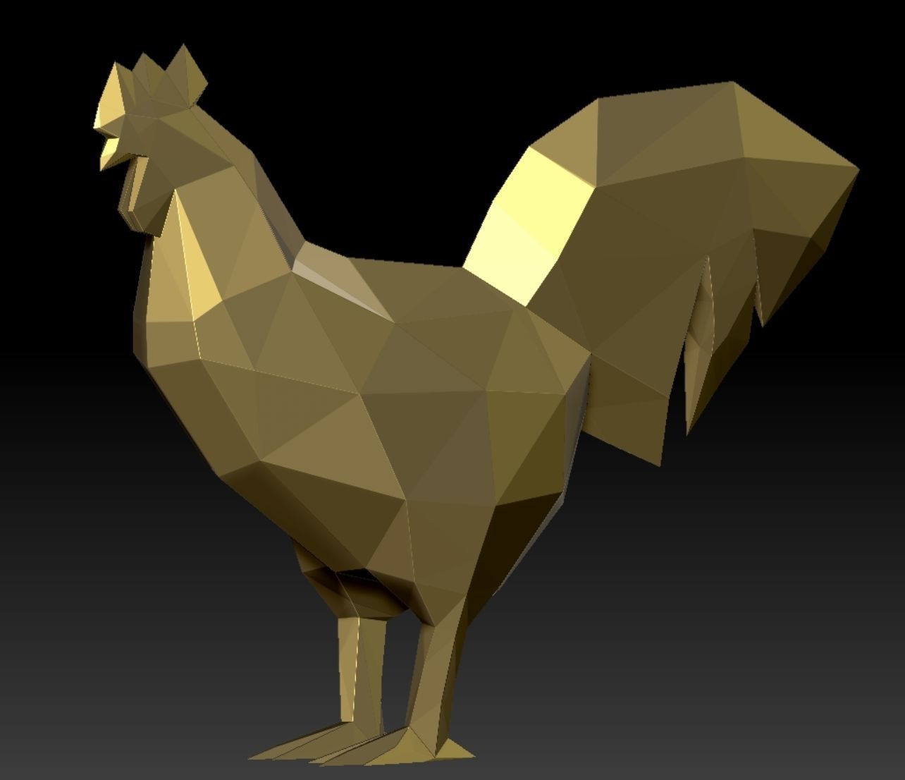 rooster chicken 3D print model_1