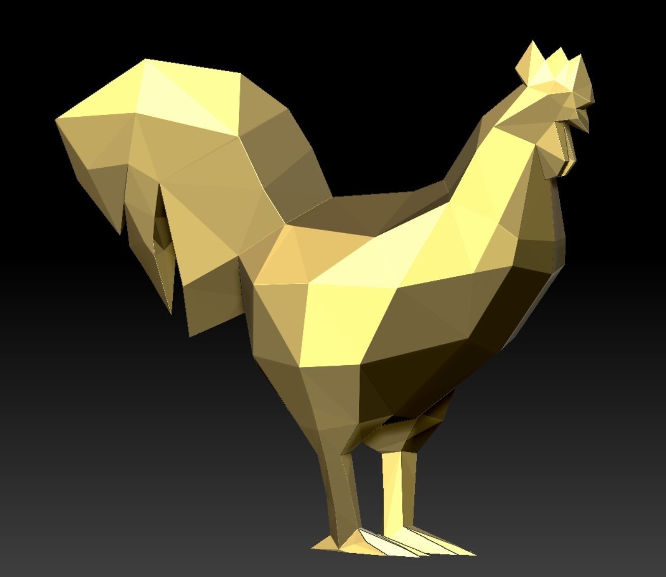 rooster chicken 3D print model_5