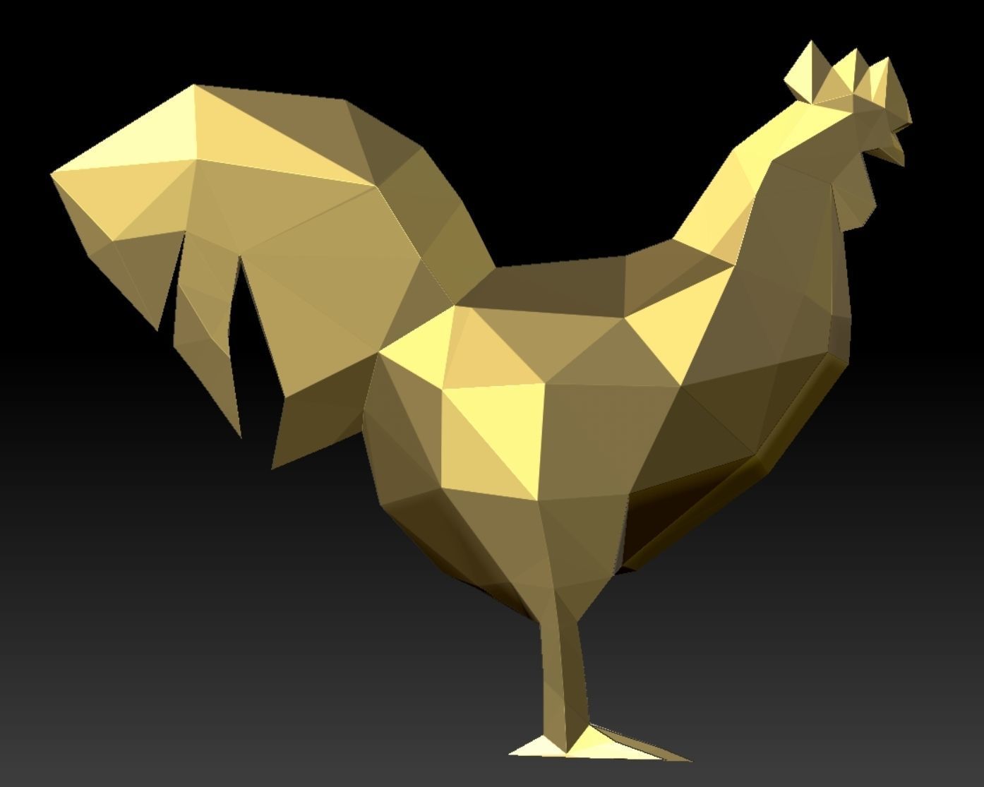 rooster chicken 3D print model_6