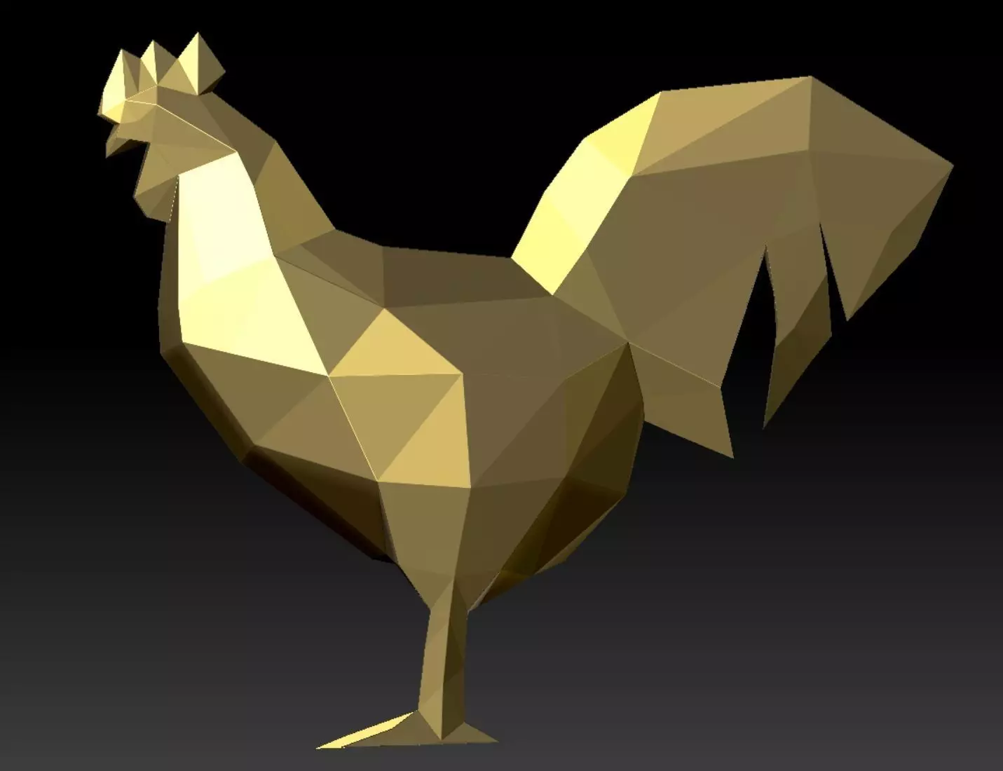 rooster chicken 3D print model_0